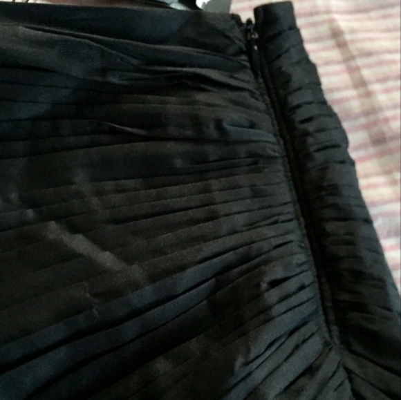 NEW Armani Exchange black mini skirt side ruched mini skirt 8 - Picture 4 of 5